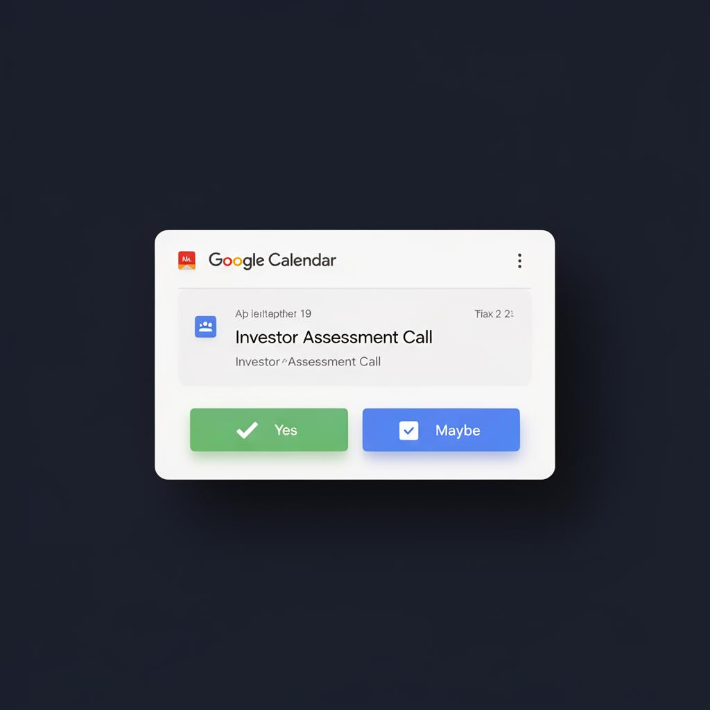 Google Calendar invitation